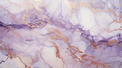 Fototapeta premium Lavender Marble with Bronze Horizontal Background. Abstract stone texture backdrop. Bright natural material Surface. AI Generated Photorealistic Illustration.