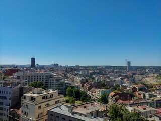Obraz premium Beautiful cityscape of Belgrade under the clear blue sky in Serbia