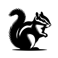 Chipmunk Vector Logo Art