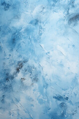 Abstract light blue color tone painted wall texture background outdoors. AI generative