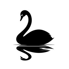 Swan Vector Logo Art