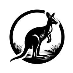 Wallaby Vector Logo Art