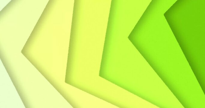Hard grungy and noise edge corner shape polygon cutout rotating back and forth creating a waving pattern seamless looped animation. parrot green moving shape transiting color from light to dark.