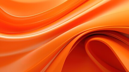 Bright Orange Color Abstract 3D Background