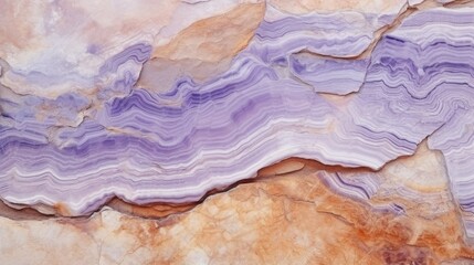 Fototapeta premium Lavender Marble with Sandstone Horizontal Background. Abstract stone texture backdrop. Bright natural material Surface. AI Generated Photorealistic Illustration.