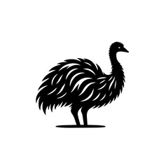 Fototapeta na wymiar Emu Vector Logo Art
