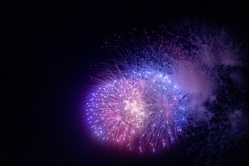 fireworks in the night sky