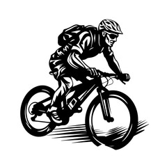 Obraz na płótnie Canvas Biking Vector Logo Art