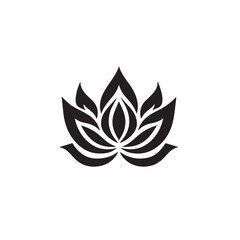 Naklejka premium Lotus in cartoon, doodle style. 2d vector illustration in logo, icon style. AI Generative