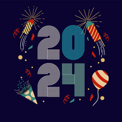 Cheers to a sparkling New Year! 🎉 Embrace the dawn of 2024 with this vibrant design, filled with hope, joy, and endless possibilities. Wishing you a year ahead that's as bright and exciting as this c