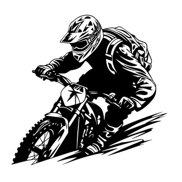 Bmx Biking Vector Logo Art