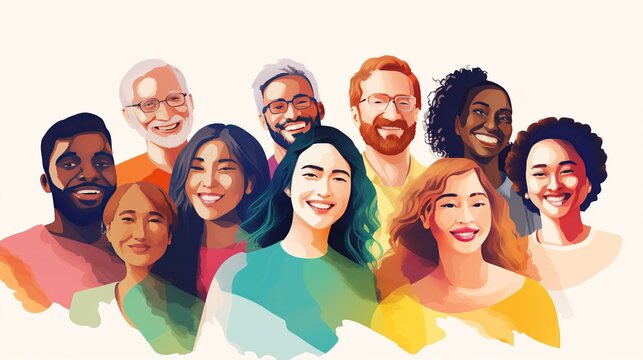 Diverse Group Illustrations