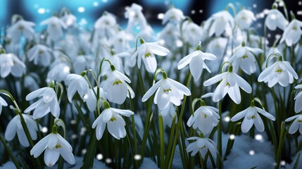 Snowdrop Flowers 