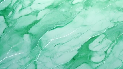 Mint Marble with Green Glass Horizontal Background. Abstract stone texture backdrop. Bright natural material Surface. AI Generated Photorealistic Illustration.