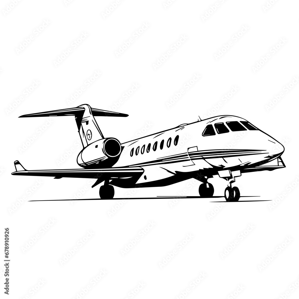 Wall mural private jet