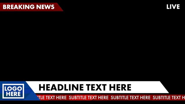 Full Screen Breaking News Live News Overlay