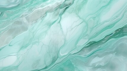 Obraz premium Mint Marble with Opal Horizontal Background. Abstract stone texture backdrop. Bright natural material Surface. AI Generated Photorealistic Illustration.