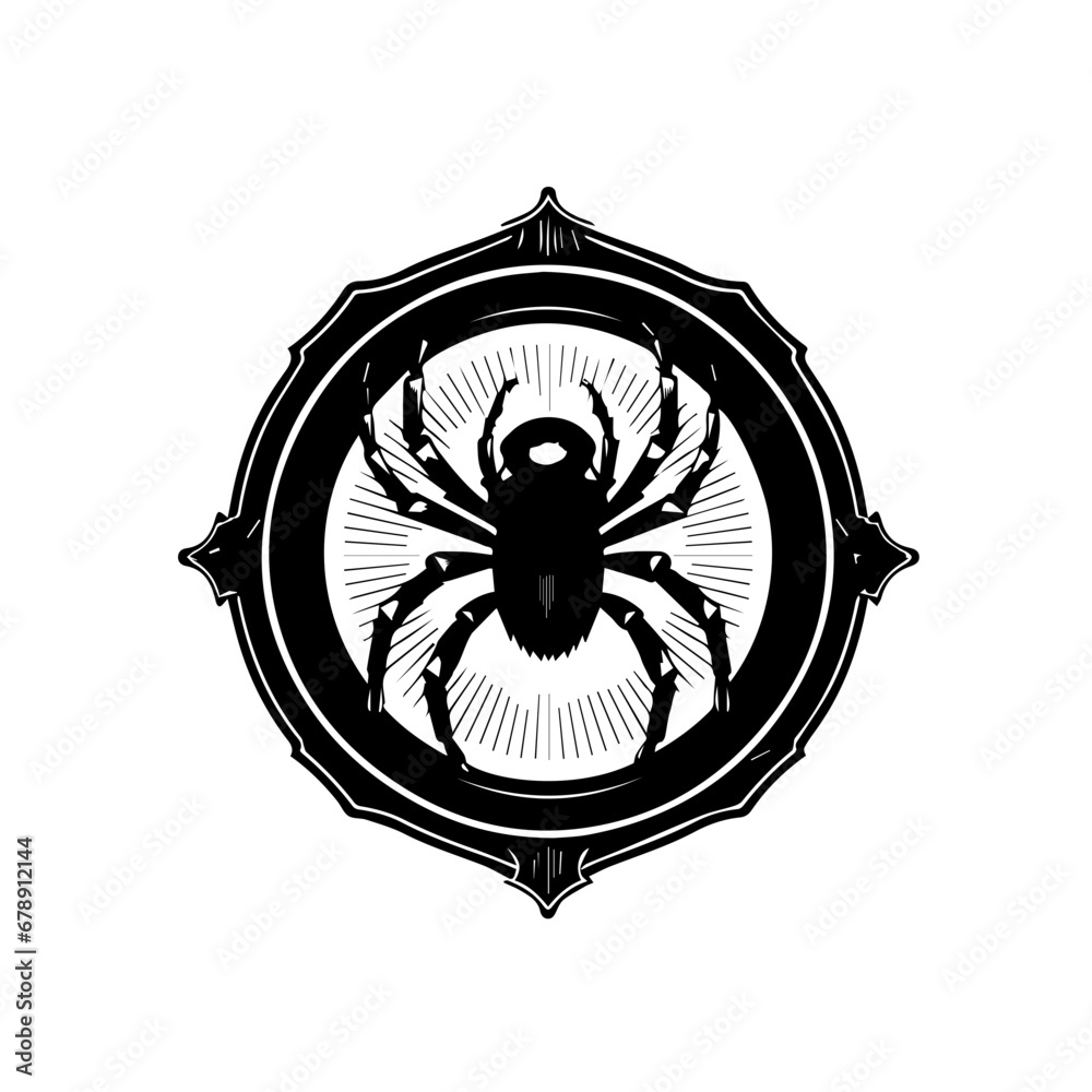 Wall mural spider vector