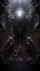 Scary image of morph lair by giga Ai generated art