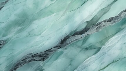 Mint Marble with Slate Horizontal Background. Abstract stone texture backdrop. Bright natural material Surface. AI Generated Photorealistic Illustration.