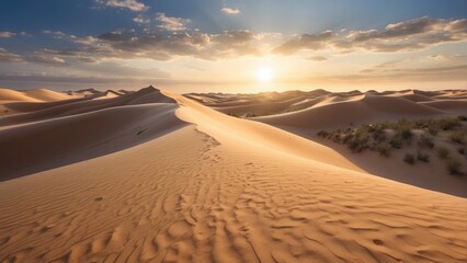 sand dunes in the desert landscape