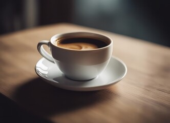 Cup of coffee on the table