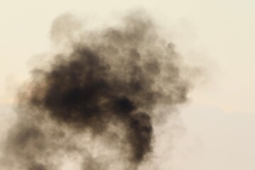 Dirty and toxic smoke from a combustible engine