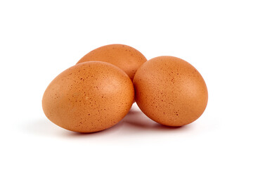 Eggs, isolated on white background.