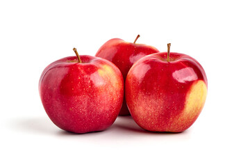 Red apple, isolated on white background.