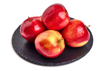 Red apple, isolated on white background.