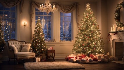 christmas tree with christmas decorations