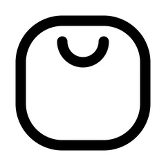 shopping bag line icon