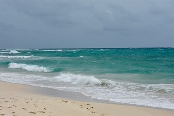 Fototapeta na wymiar Scenic view of Silver Rock Beach, Barbados