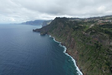 Fototapeta na wymiar Rocky coast in Madeira, Portugal