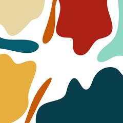 Abstract Shapes Frame Background