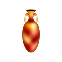 Amphora icon on white.