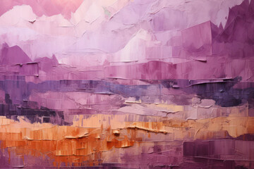 Brush Strokes Acrylic Expressions with Purple