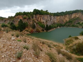 flooded limestone quarry