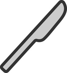 ナイフのアイコンのイラスト