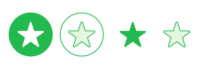 Star Icon set. rating icon vector. favourite star icon