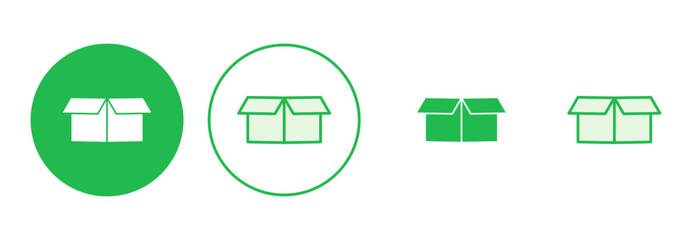 Box icon set. box vector icon, package, parcel