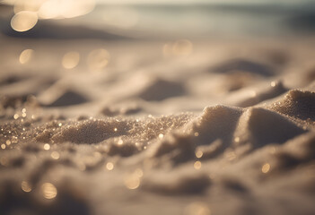 Close up image on sand on the beach.