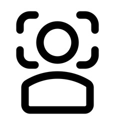 face scan line icon
