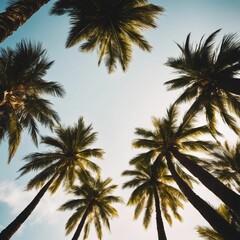 Fototapeta na wymiar Urlaub unter Palmen