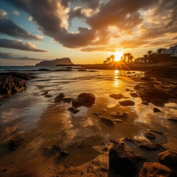 Capturing the Emotional Beauty of Lanzarote: A Fine-Grained Sunset Experience
