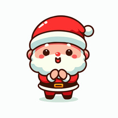 cute smile santa claus