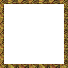 Brown textured abstract box border can be used for invitations or other things