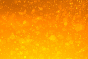 yellow glitter vintage lights background. yellow bokeh shiny on dark background.
