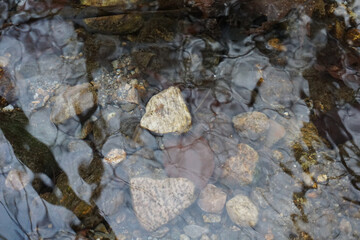 stone in the water