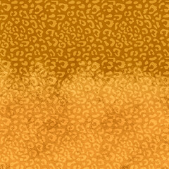 Safari Leopard Print Background - Golden Animal Print Design